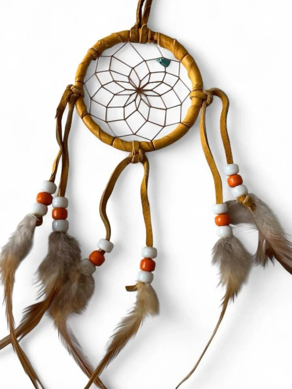 Handmade Dreamcatcher with Feathers from Seminole Tribe